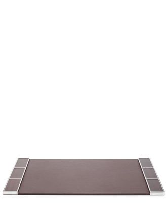 Ralph Lauren Home Hilding leather desk blotter - unisex - Calf Leather - One Size - Brown