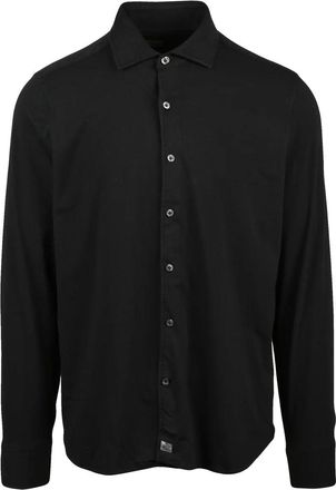 Sonrisa Slim Fit Black Shirt With Classic Collar And Tailored Silhouette