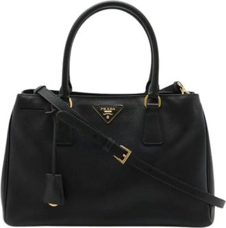 Prada Pre-owned Handbags, female, Black, Size: ONE SIZE Pre-owned Leather prada-bags