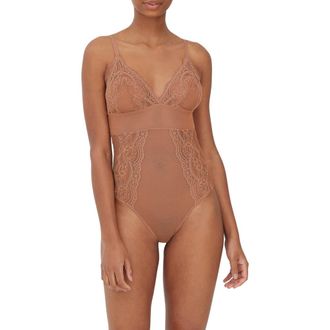 Skarlett Blue Unveil Lace Teddy in Gleam/boudoir at Nordstrom, Size X-Small