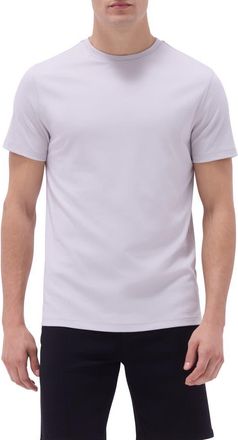 Bugatchi Hank Solid Pima Cotton T-Shirt in Platinum at Nordstrom, Size Xx-Large