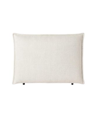Hannun Cabecero tapizado de tejidos naturales en color blanco 150 cm