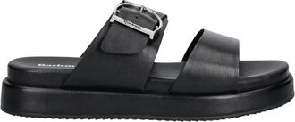 Barbour Adele Slides - Dames - Sandalen - Zwart - 40 EU - Leer - Schoenen