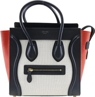 Celine Tweedehands leren handtassen - Dames - Vintage Shopper - Zwart - ONE Size - Leer - Vintage