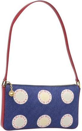 Bulgari Pre-owned Shoulder Bags, female, Blue, Size: ONE SIZE Pre-owned Vintage Hand Bag