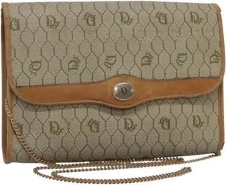 Dior Pre-owned Cross Body Bags, female, Beige, Size: ONE SIZE Pre-owned Vintage Crossbody Bag