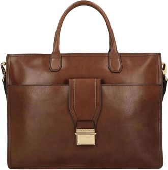 The Bridge Klassieke Leren Messenger Tas Bruin Unisex - Dames - Laptoptassen - Bruin - ONE Size - Leer - Tassen