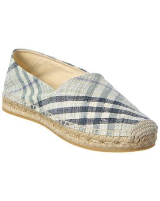 Burberry Check Linen Espadrille
