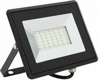 Trade Shop Trade Shop Traesio - Trade Shop - Faretto Proiettore Da Esterno 50w Nero Ip65 Luce Calda Fredda Naturale