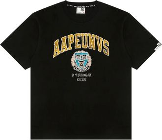 Aape By A Bathing Ape T-shirt con stemma - Nero