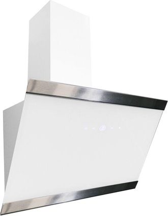 Respekta Cappa aspirante cappa inclinata senza testa 60 cm cappa a parete bianca Respecta