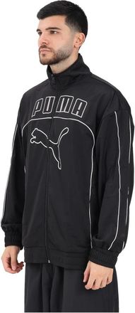 Puma Zwarte Windjack Streetwear Collectie - Heren - Zomerjassen - Zwart - S - Polyester - Jassen