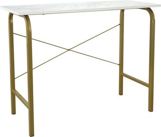 Teamson Home Teamson Home - 40 Escritorio / Mesa De Oficina - Tablero Imitaci&oacute;n M&aacute;rmol Vnf-00092