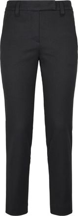 Brunello Cucinelli Brunello Cucinelli, Slim-fit Trousers, female, Black, Size: S Slim Trousers