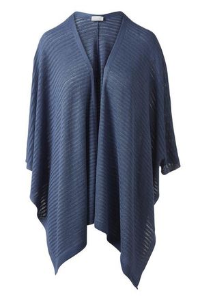 Kinross Cashmere Openwork Ruana in Indigo at Nordstrom