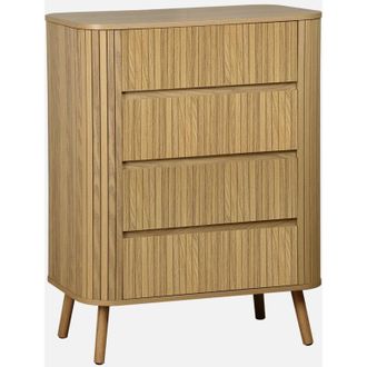 Sweeek Sweeek - Cassettiera decorazione striata 4 cassetti