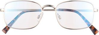 BP. Rectangular Blue Light Blocking Glasses in Gold at Nordstrom