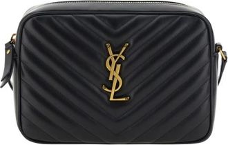 Saint Laurent Quilted Leather Lou Shoulder Bag