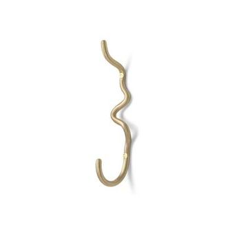 Ferm Living Hook Curvature - Metal - Solid brass - Designer Trine Andersen