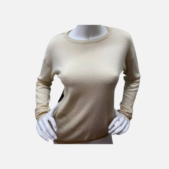 Elliott Lauren Color Block Sweater In Starch