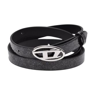 Diesel Cintur&oacute;n Glitter - Accessories - Mujer - Negro - 85 CM