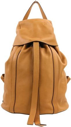 Loewe Brown Camel Leather Backpack (Pre-Owned)