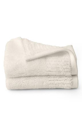 Boll & Branch Set of 2 Ultraplush Organic Cotton Washcloths in Cream at Nordstrom