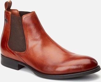 base Mens Base London Whittle Leather Mens Burnt Tan Boots - Brown - Size: 10