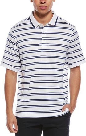 Ashworth Mesh Double Stripe Polo Shirt
