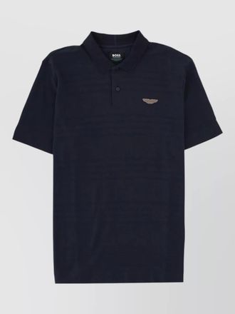 HUGO BOSS cotton logo polo shirt