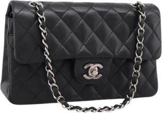 Chanel Pre-owned Vintage Schoudertas - Dames - Vintage Schoudertas - Zwart - ONE Size - Leer - Vintage
