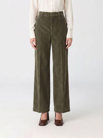 Brunello Cucinelli High-Waisted Wide-Leg Trousers in Corduroy Velvet