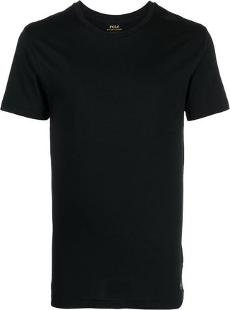Polo Ralph Lauren Polo Pony crew-neck T-shirt (pack of three) - men - Cotton - L - Black