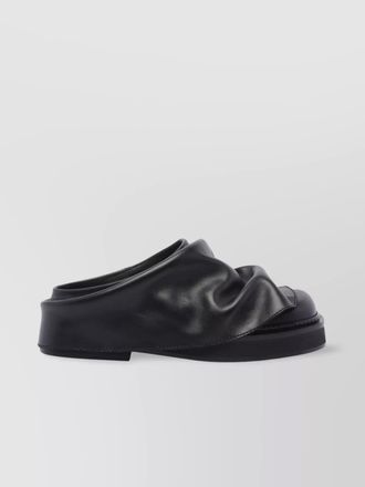 The Attico leather mini robin mules