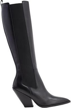 8 by YOOX LEATHER WESTERN HIGH CHELSEA BOOTS