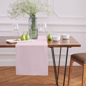 Solino Home Linen Table Runner for Dining Table, Holiday and Everyday Table Decor - Sonoma in Ice Lilac at Nordstrom, Size Xx-Small
