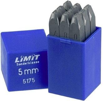 Limit Punzones De N&uacute;meros Para Acero Y Metal. Altura De N&uacute;meros 12 Mm. Mango Cuadrado 14mm Limit 17330804