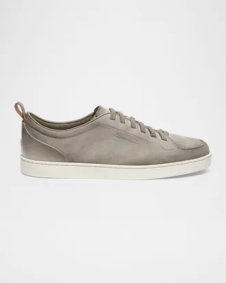 Santoni Men & apos;s Off Duty Nubuck Leather Low-Top Sneakers
