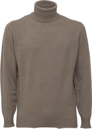 FILIPPO DE LAURENTIIS Wool Cashmere Ribbed Turtleneck Sweater