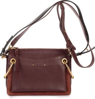 Chlo&eacute; Pre-owned Womens Small Roy Clutch Crossbody Shoulder Bag - Burgundy - One Size