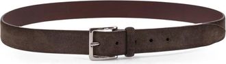 Orciani Amalfi Su&egrave;de Riem - Heren - Riemen - Bruin - 100 CM - Su&egrave;de - Accessoires