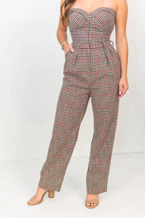 Hunter Bell York Trouser In Clarence Houndstooth