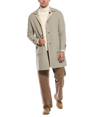 Eleventy Reversible Wool Coat