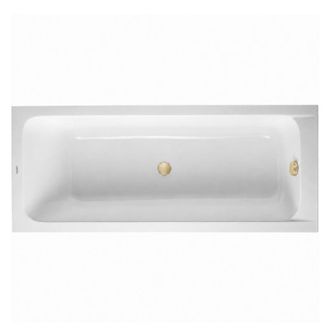 Duravit Ba&ntilde;era Recta 180 X 80 Duravit D-code Acr&iacute;lico Con Desag&uuml;e En El Centro + Desag&uuml;e Dorado
