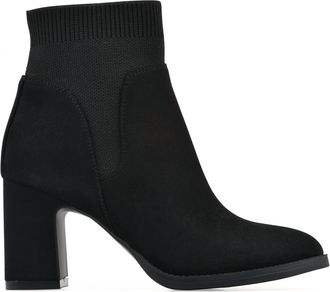White Mountain Womens Grapery Boot In Black Fabric