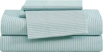 Tommy Hilfiger Highland Ticking Stripe Cotton Percale Sheet Set