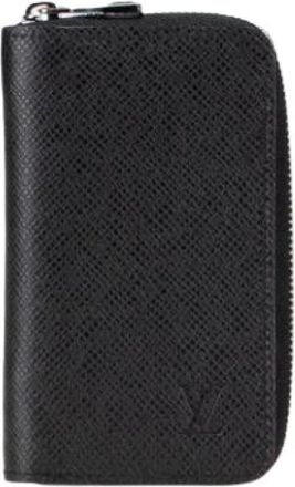 Louis Vuitton Pre-owned Wallets, male, Black, Size: ONE SIZE Pre-owned Taiga Coin Case