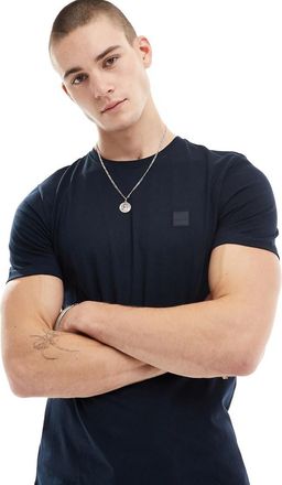 Boss Orange by Hugo Boss Tales - T-shirt blu navy con riquadro con logo