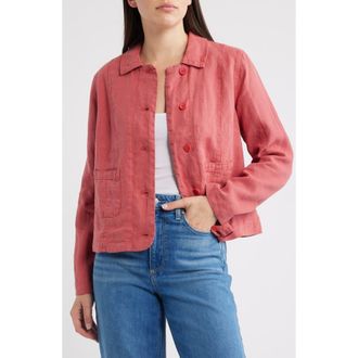 Seasalt Cornwall Arame Organic Cotton Jacket in Echinacea at Nordstrom, Size 14
