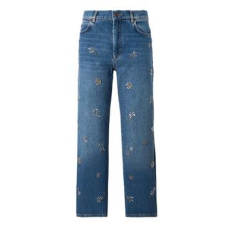Max Mara Straight Jeans, female, Blue, Size: M Straight Jeans